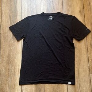 Merino Tech Black Short Sleeve Tee – Minimalist, Casual, Versatile & Comfortable